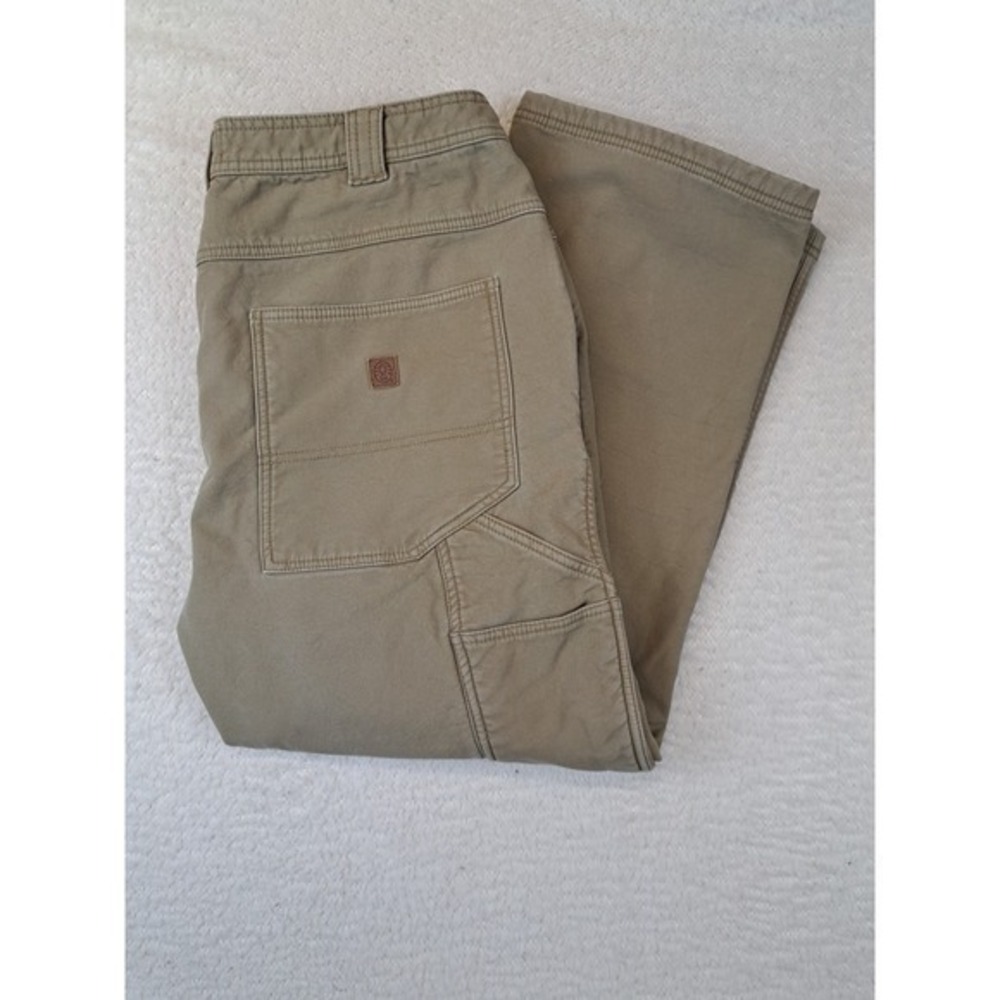 Coleman Lined Jeans Mens Size 38 x 30 Tan Brown Thick Outdoor Camping
